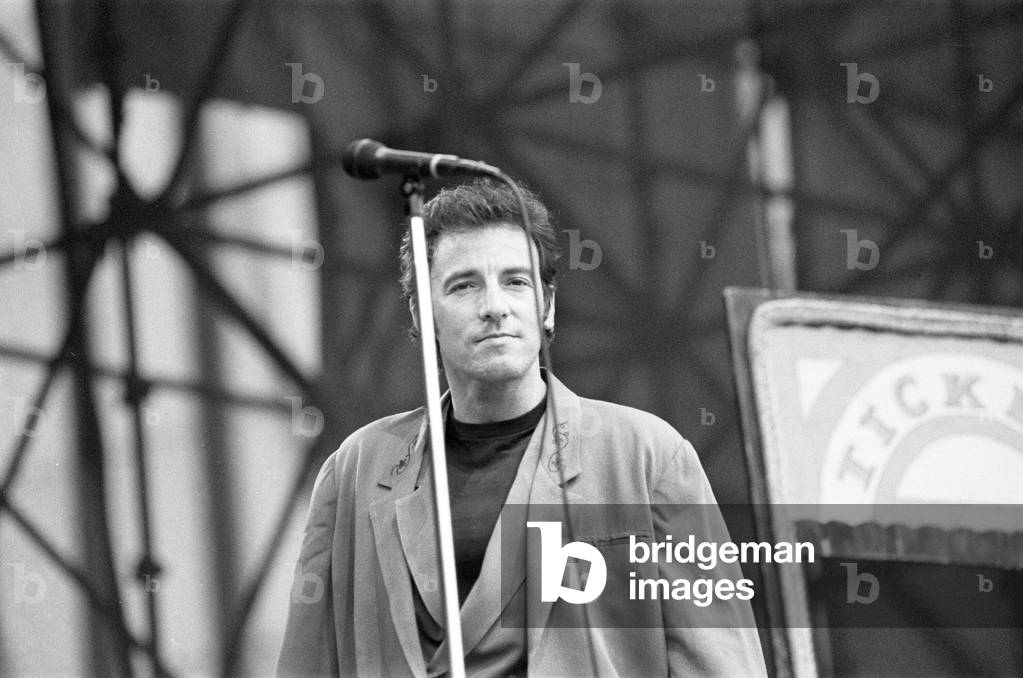 Bruce Springsteen in Concert, Villa Park, Birmingham, Tuesday 21st June 1988 (b/w photo)