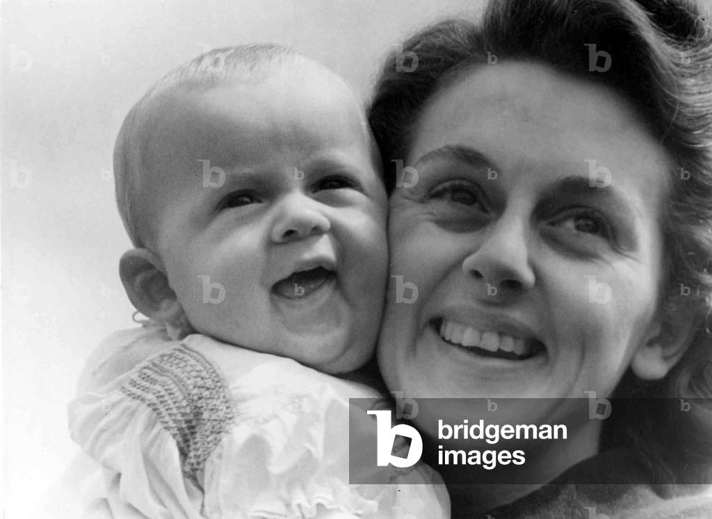 A mother and her baby
Circa 1945