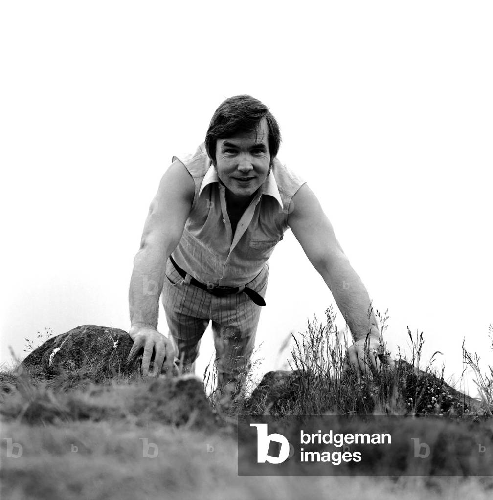 Pop Singer: Ricky Vallance, June 1975 (b/w photo)