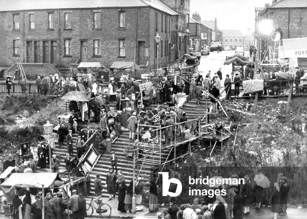 The movie making world came to North Shields when a film unit set up a market on Tiger Steps, near the Fish Quay. It was the set for a scene in the film 