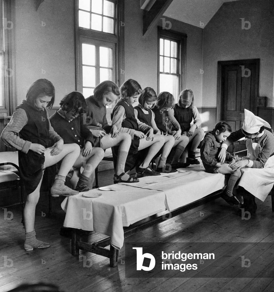 Every day each child must have two injections of insulin, balanced exactly to the amount of sugar in the system.