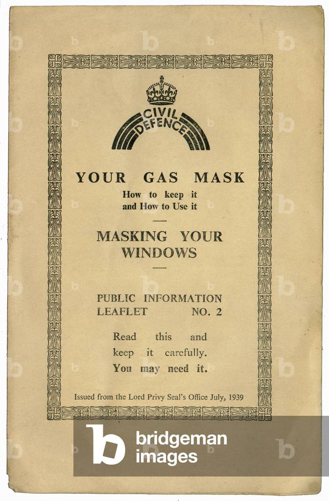 Leaflet issued by the Home Office, 1939