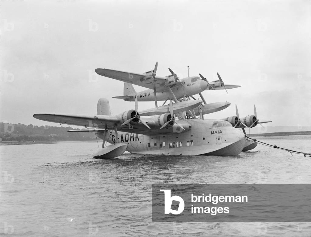 The Short-Mayo composite aircraft comprised the Short S.21 Maia, (G-ADHK) which was a variant of the Short 