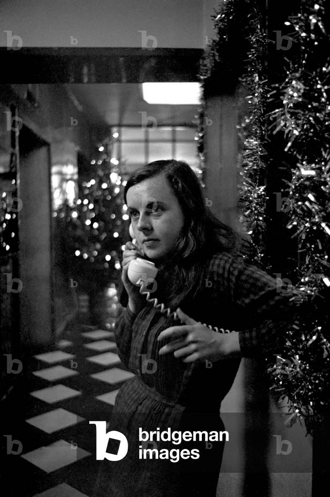 Bernadette Devlin lleaving and entering court during the court case in Londonderry 
December 1969