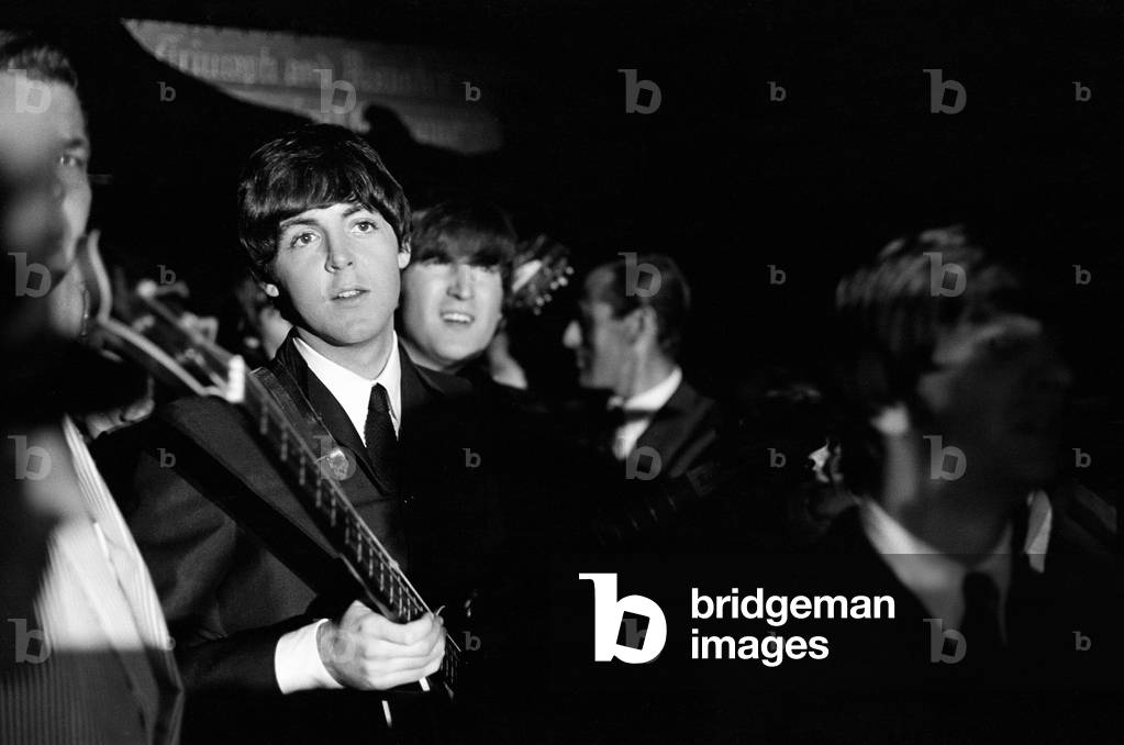 The Beatles 1964 American Tour Indianapolis, Indiana State Fair Coliseum. 3rd September 1964 (b/w photo)