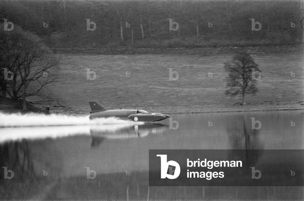 Donald Campbell & Bluebird K7 at Coniston Water, Friday 4th November 1966.