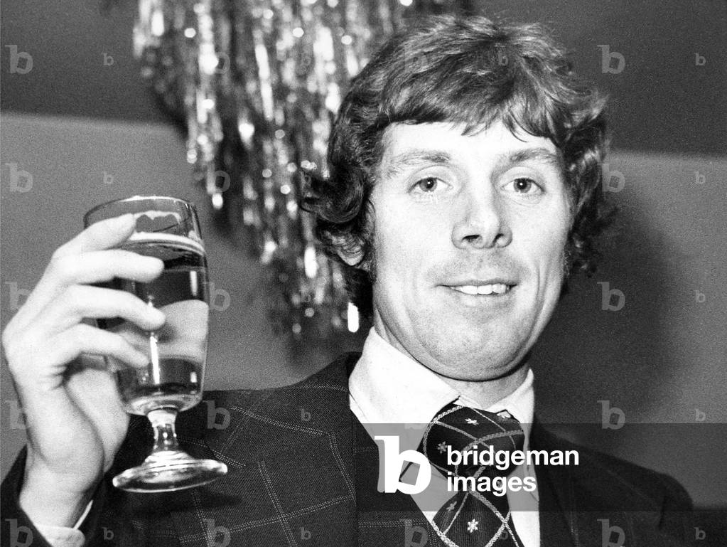 Long distance runner Brendan Foster celebrated Christmas early this year. His os off to South Africa today for altitude training to prepare for next hear's Montreal Olympics 18/12/1975 (b/w photo)