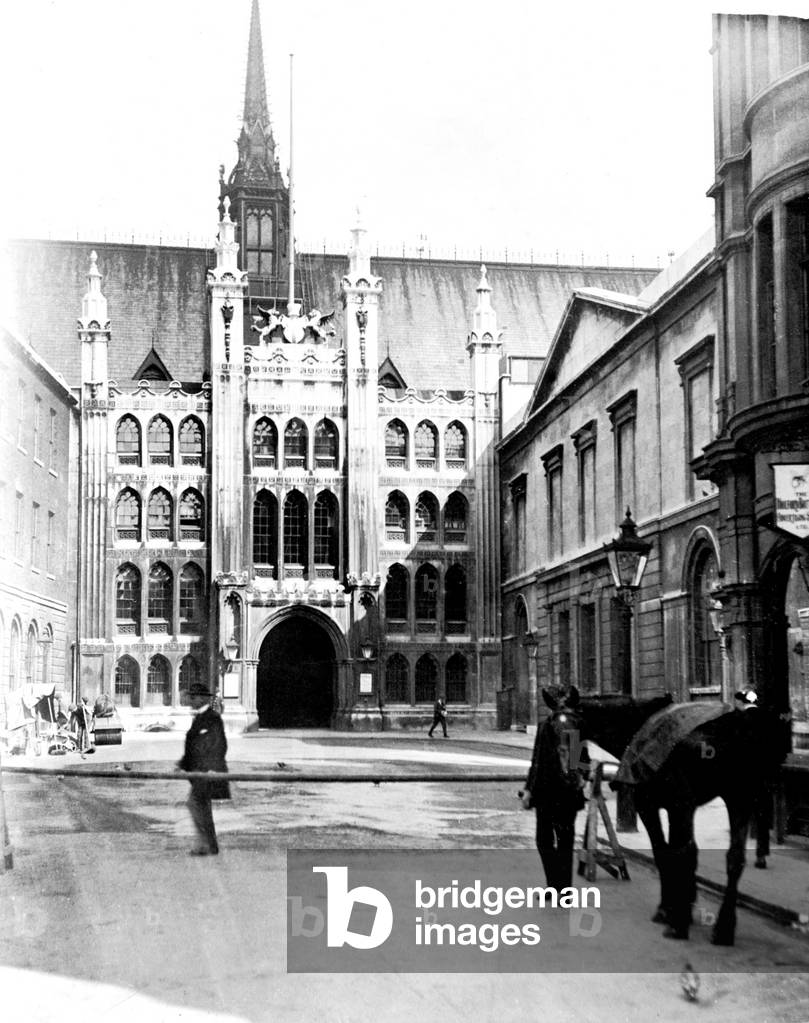 The Guildhall in the City of London seen here in the late 1930s (b/w photo)