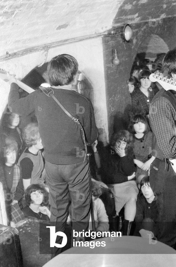 Mersey Beat Feature, 28th December 1963.
Inside The Cavern Club, Liverpool.