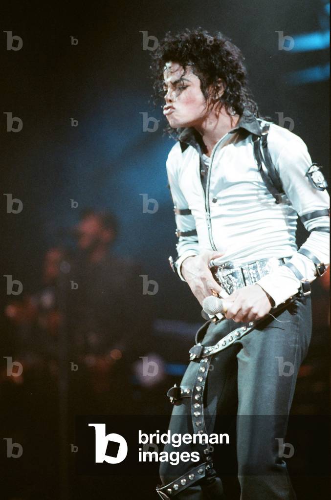 Michael Jackson in concert at Wembley. 22nd July 1988 (photo)