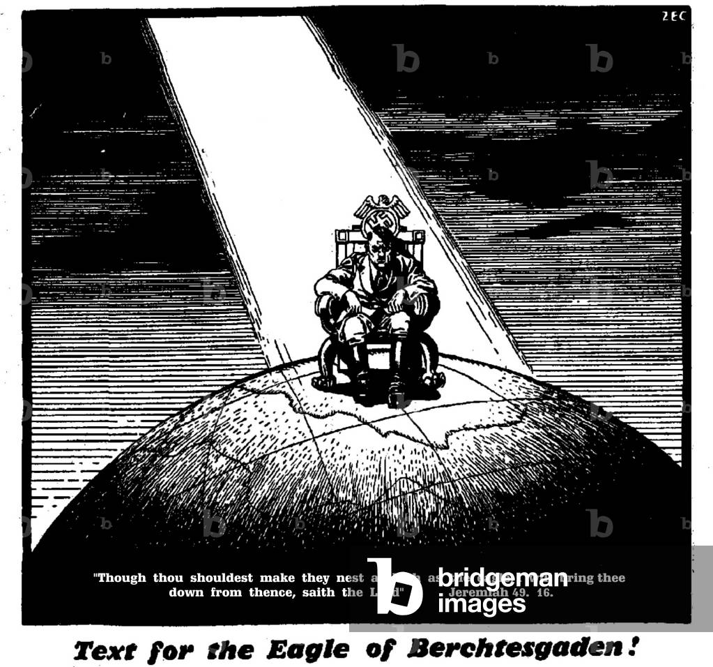 Text for the Eagle of Berchtesgaden, 29th January 1940 (b/w illustration)