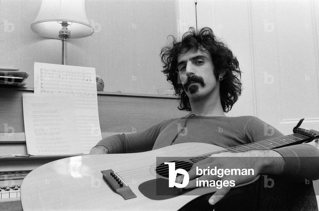 Frank Zappa. American musician. Pictured in London, 8th January 1971