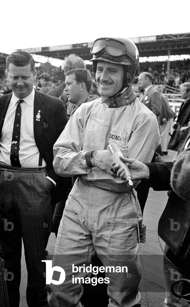 British Grand Prix, Silverstone Graham Hill, July 1965 (b/w photo)