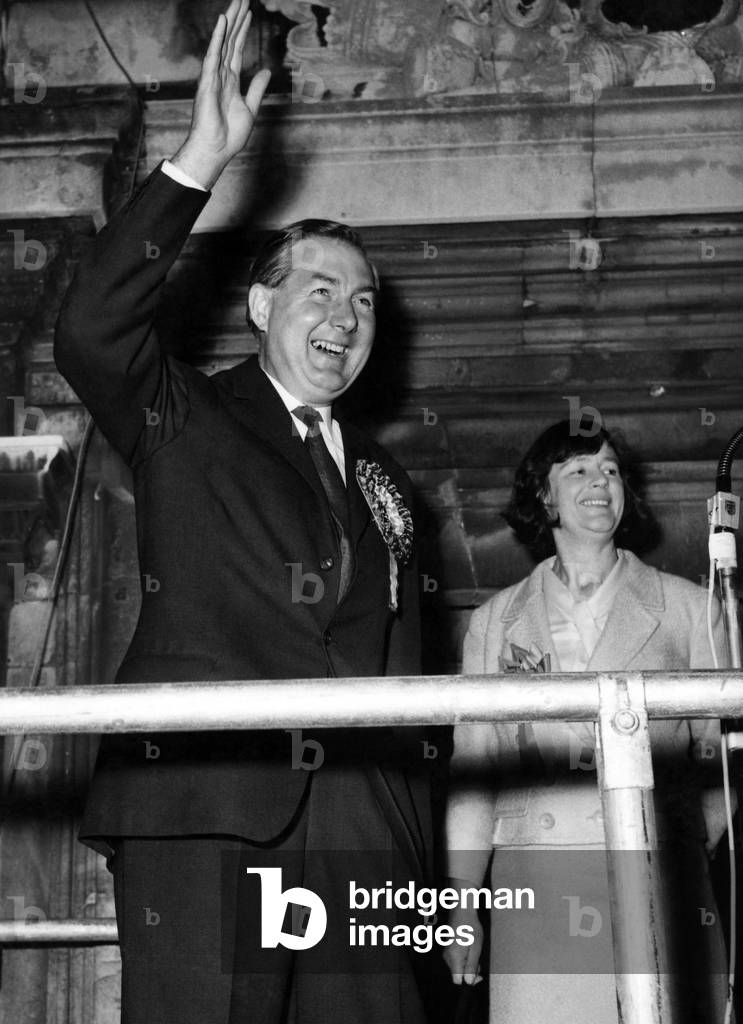 General Election 16-10-64. Jim Callahan pictured at Cardiff. October 1964