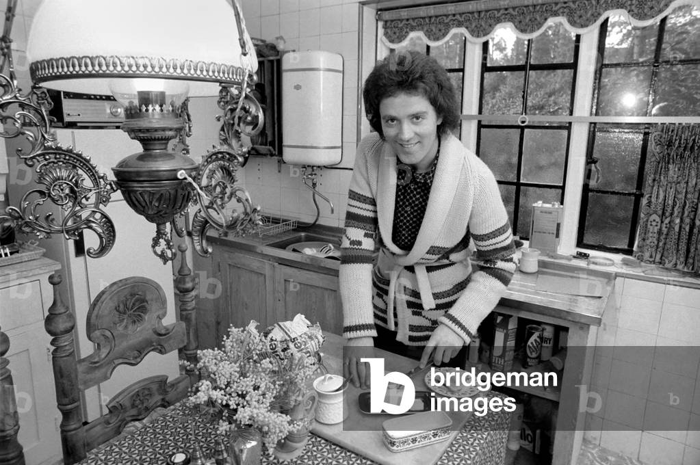 Pop Singer: Gilbert O'Sullivan, February 1975 (b/w photo)