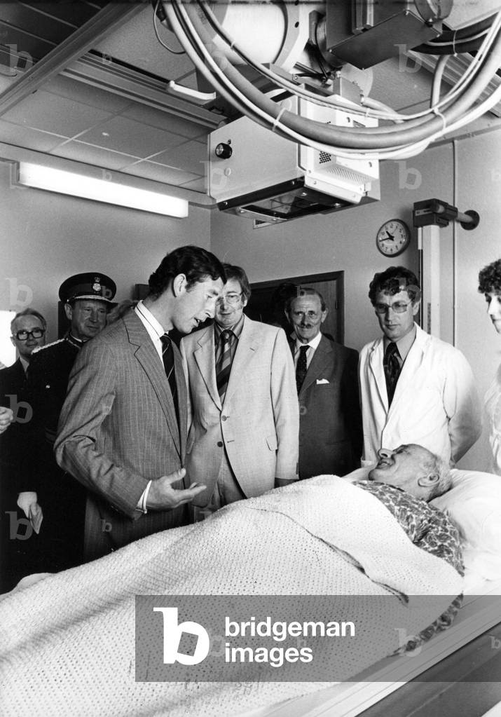 Prince Charles, The Prince of Wales during his visit to the North East, 31 May 1978 (b/w photo)