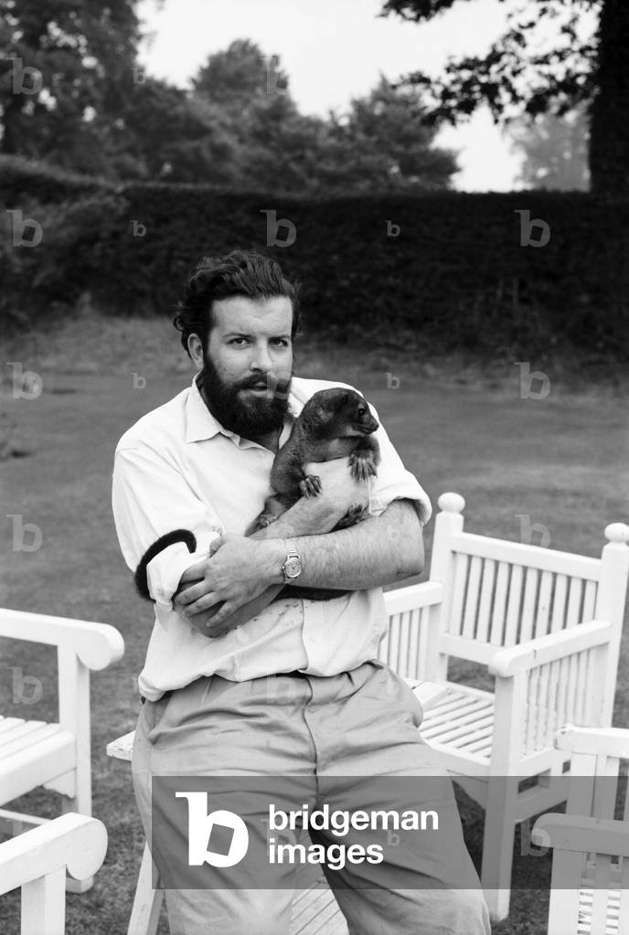 TV Zoologist Grahame Dangerfield, 1963 (b/w photo)