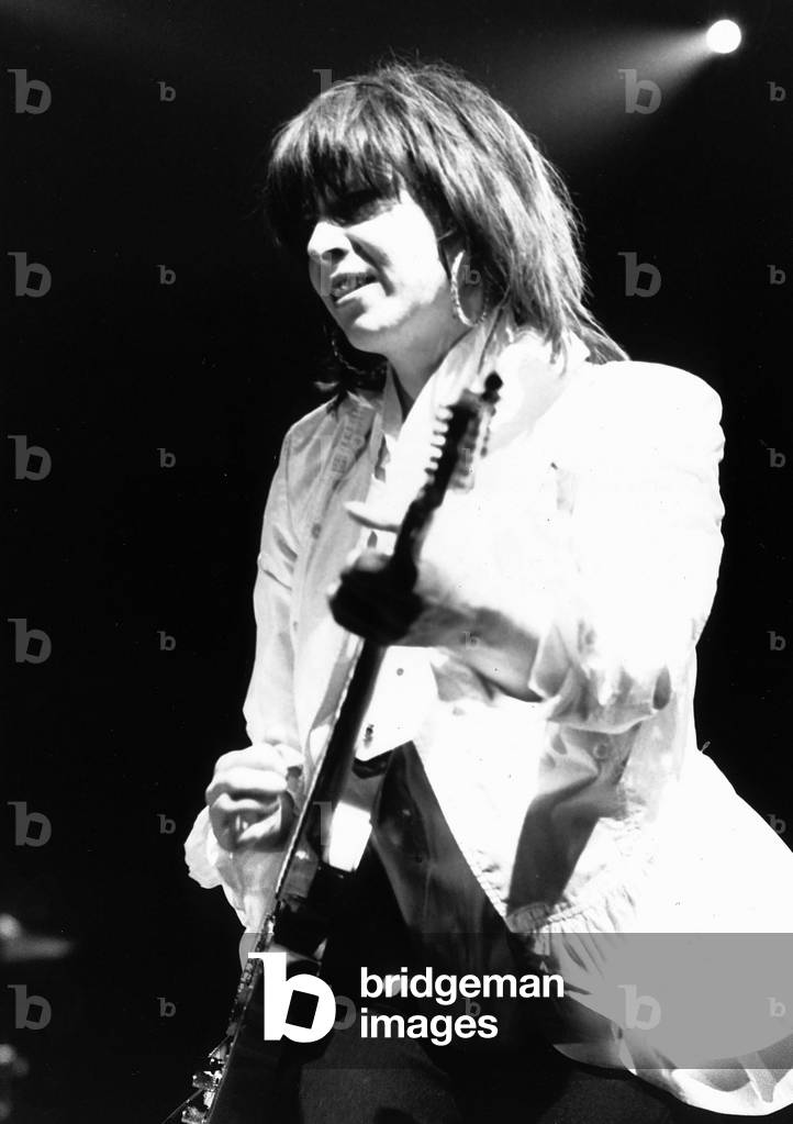 Chrissie Hynde singer with The Pretenders pop group 1987