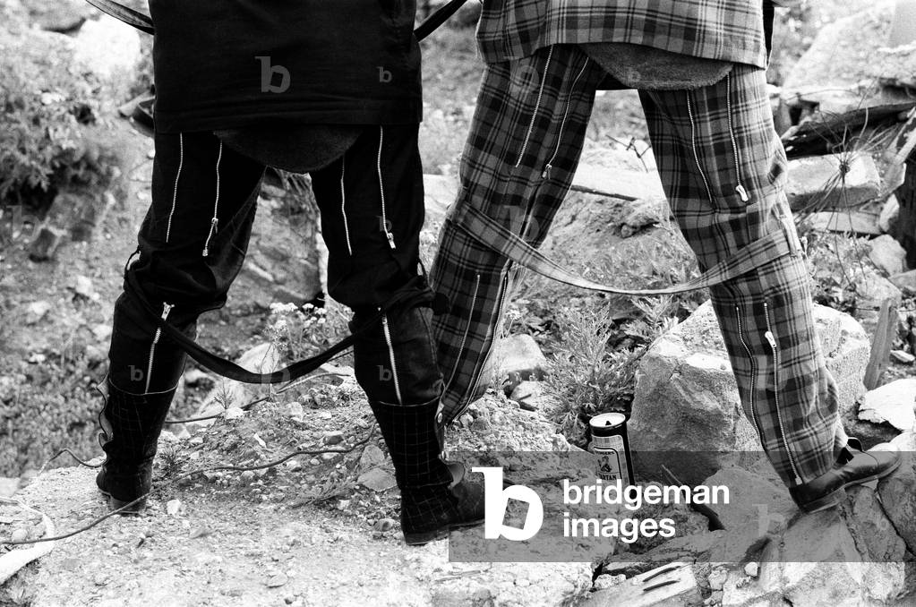 Punk Rock fashion hits the high street. Clothing from Seditionaries on King's Road, London.
18th May 1977.