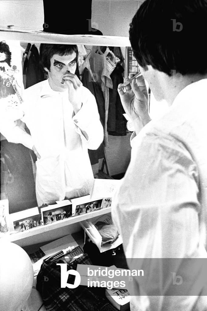 Young Humshaugh actor Kevin Whately at the start of his career at the Newcastle Playhouse in Toad of Toad Hall on 13th December 1979 (b/w photo)