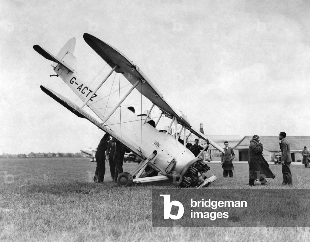 Ex King of Siam's flying act at Heslon. May 1936