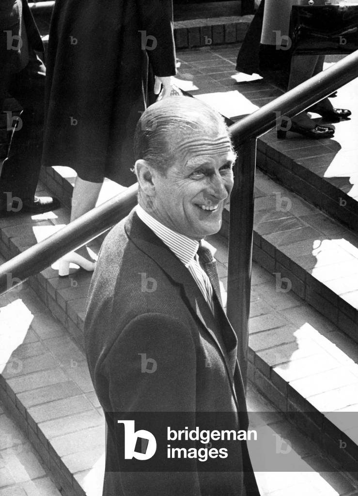Queen Elizabeth II and Prince Philip on the North East Leg of The Jubilee Tour to celebrate the Silver Jubilee, 1977 (b/w photo)