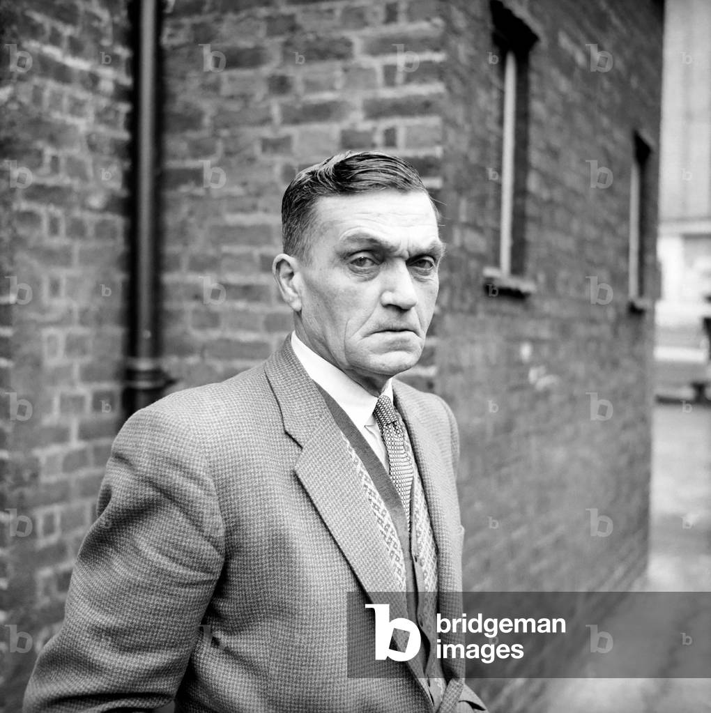 Mr. Defty of Andover Road, Twickenham, guard of mail robbery train, March 1961 (b/w photo)