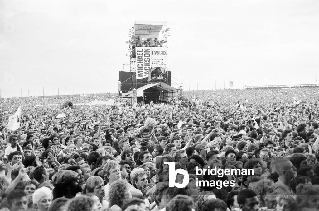 Michael Jackson, Bad Tour 1988, concert at Aintree Racecourse, Aintree, Merseyside, England, 11th September 1988.