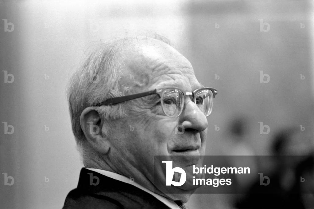 Sport Mr. Avery Brundage, President of the International Olympic Committee, faced the press at a Sports writers Association Luncheon at Bloomsbury . November 1969