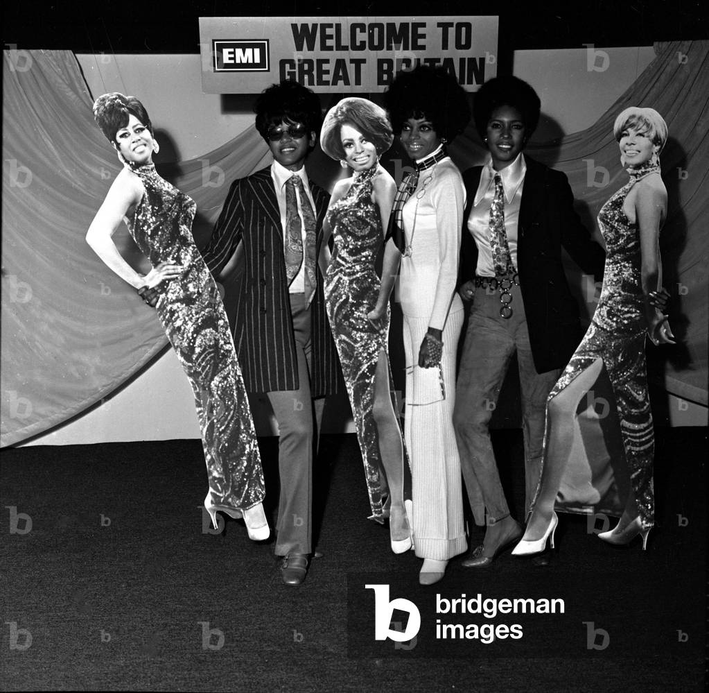 Diana Ross and The Supremes, November 1968 (b/w photo)