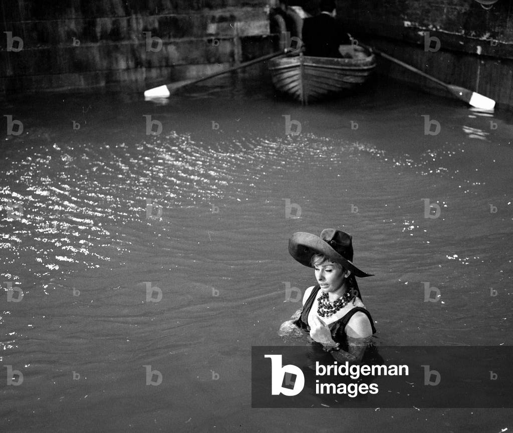 The making of The Millionairess Film, July 1964 (b/w photo)
