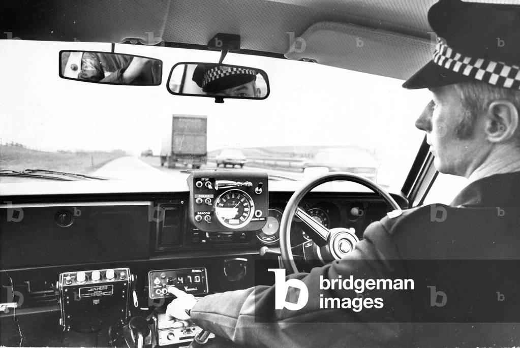 Speed merchants watch out - VASCAR is coming, bringing press button justice to the fingertips of North policemen at the beginning of next year. VASCAR, a mini computer enables police patrols to spot speeding motorists at the flick of a switch, c.1970
