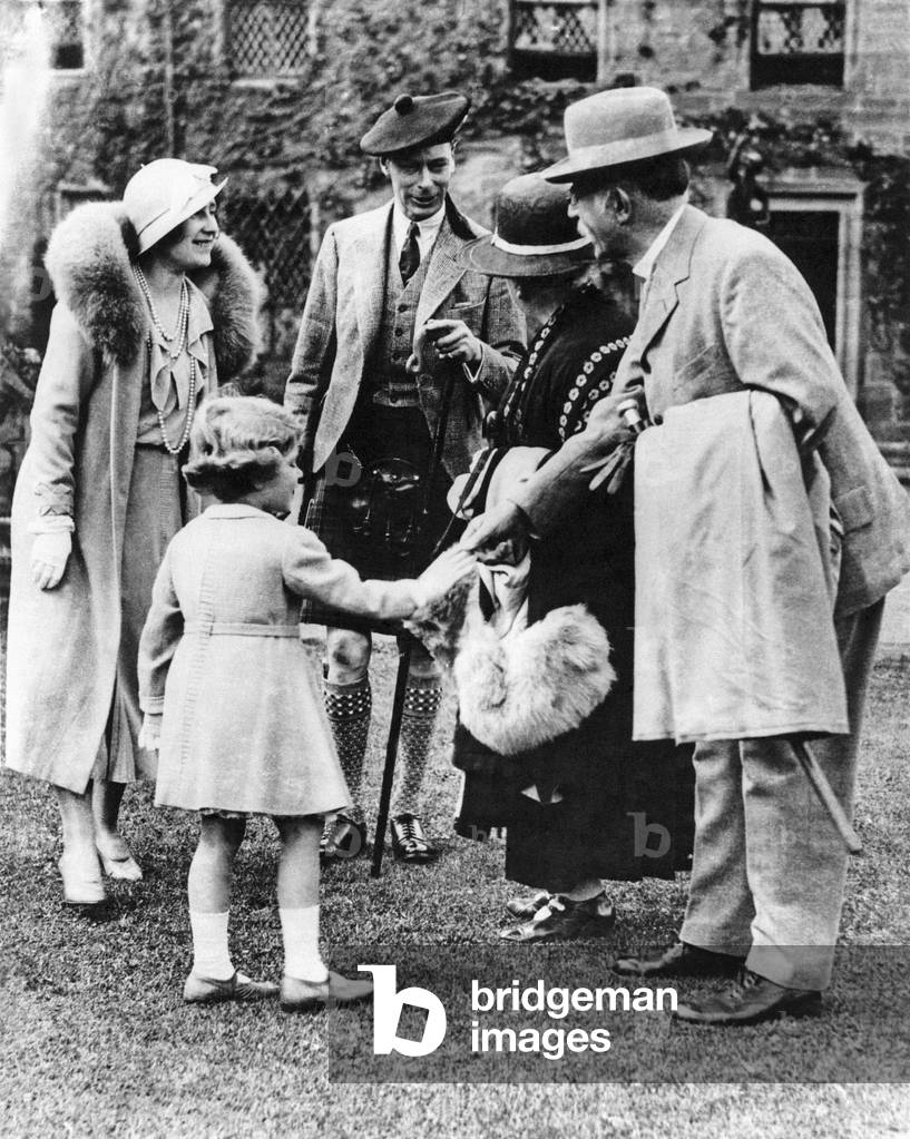 The Duke and Duchess of York with their daughter Elizabeth, later to become King George VI and Queen Elizabeth, c.1934