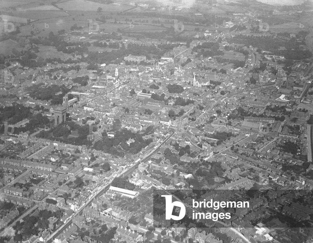 Aerial view of Colchester Town. Circa 1926.