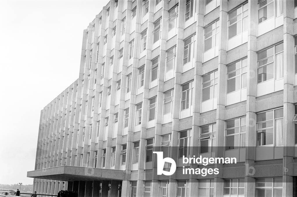 Birmingham Maternity Hospital, 3rd October 1968 (b/w photo)