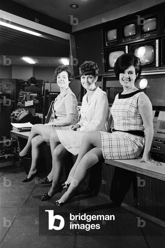 ITV Control Centre, Cardiff, 18th October 1966 (b/w photo)