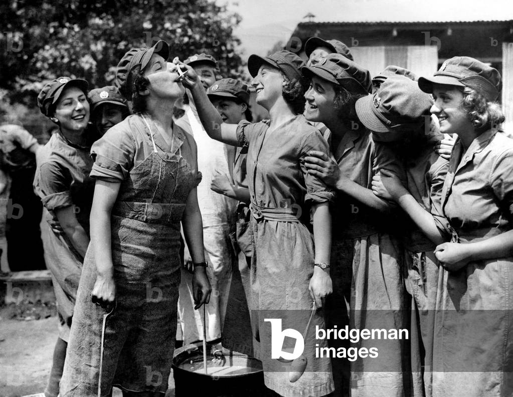ATS cooks seen here preparing lunch. June 1939