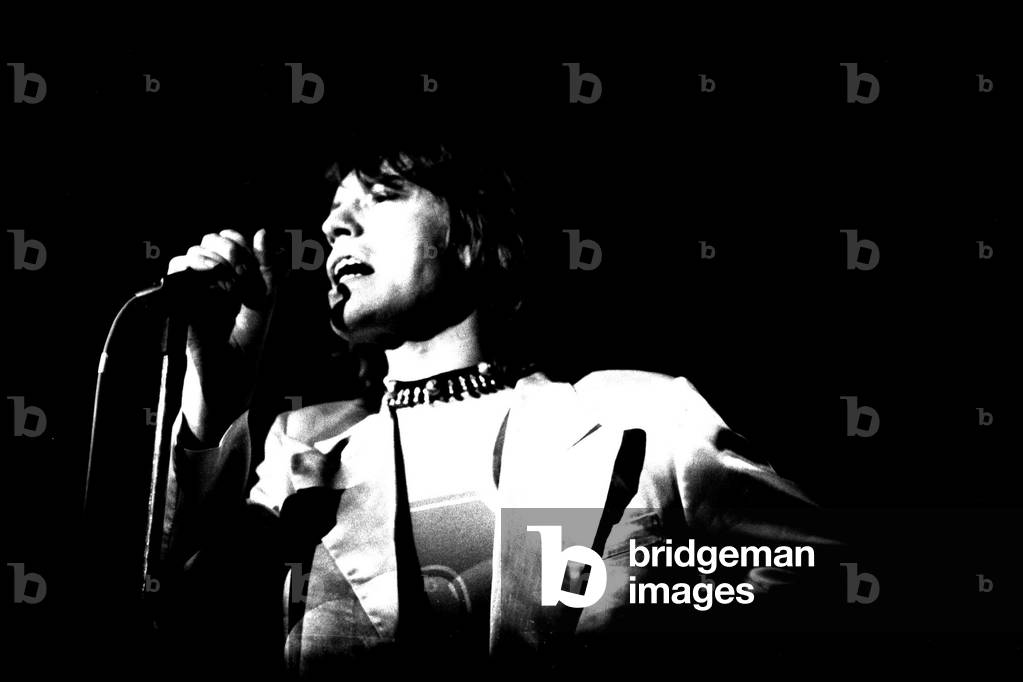 Rolling Stones: Mick Jagger in concert at the Newcastle City Hall, 4th March 1971