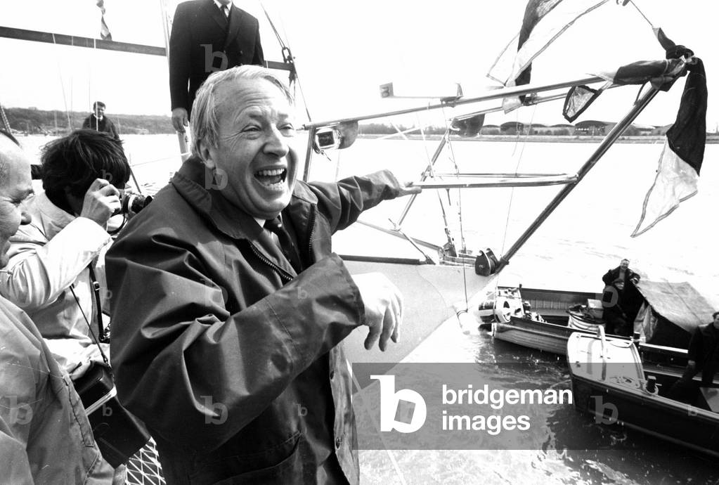 Edward Heath British prime Minister, April 1969
aboard his Yacht 'Morning Cloud'