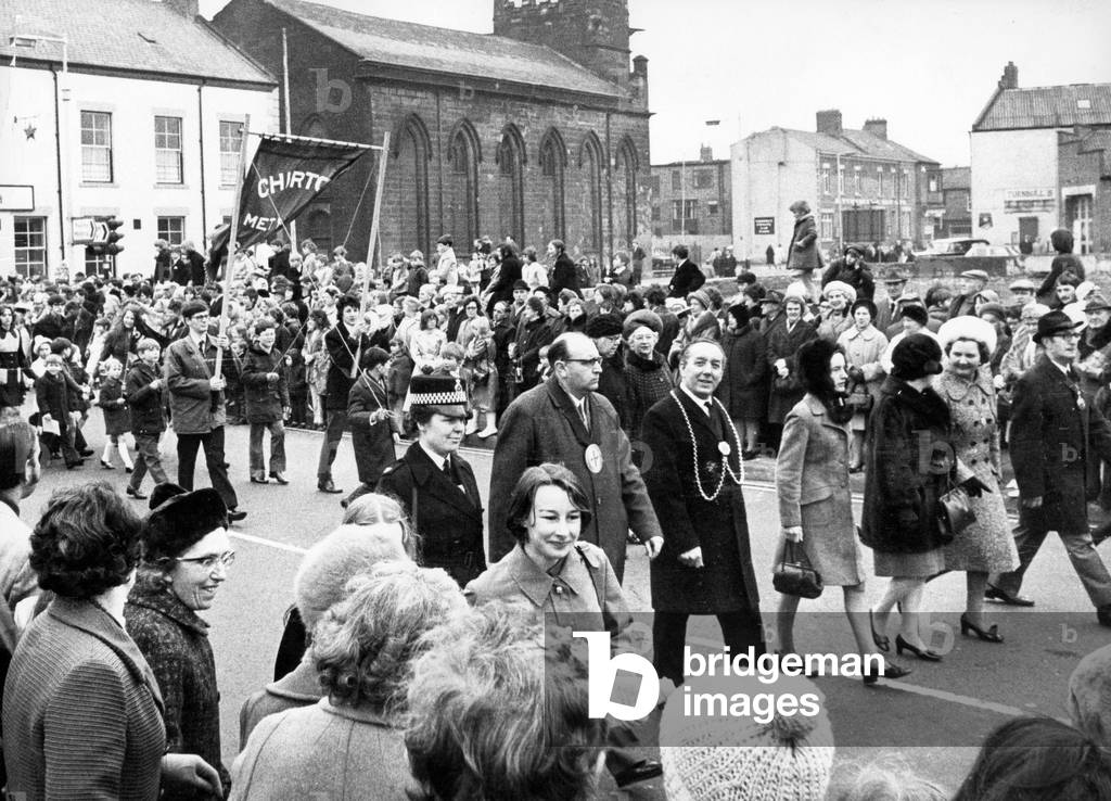 Easter Parade, Good Friday, 31st March 1972 (b/w photo)