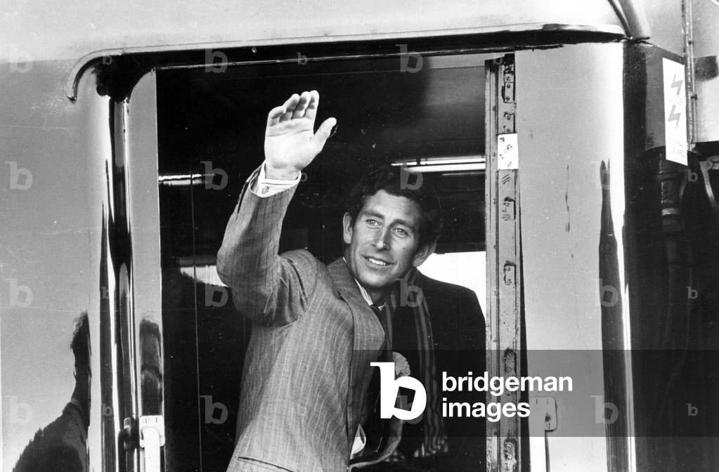 Prince Charles, The Prince of Wales during his visit to the North East, 31 May 1978 (b/w photo)