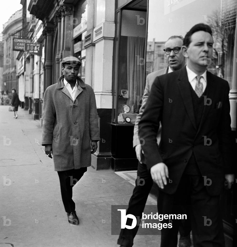 Aloysius Gordon, also known as Lucky Gordon , a witness at the Old Bailey today in the missing model case. 15th March 1963 (b/w photo)
