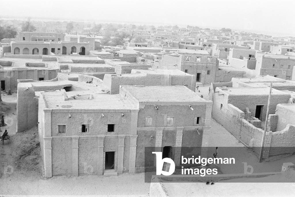 Roof tops of Timbuktu 23rd May 1976 (b/w photo)
