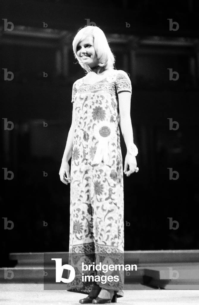 Miss World Competition at the Royal Albert Hall, 20th November 1970 (b/w photo)