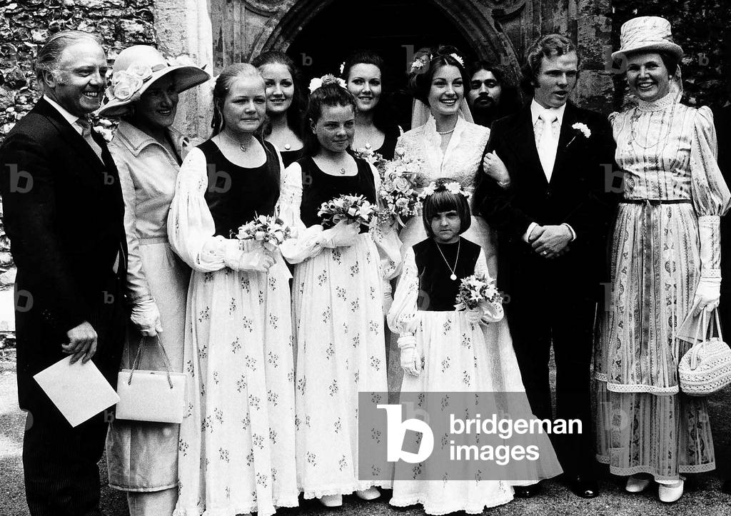 Michael Attenborough Married Joyce Frankenberg Better Known As Actress Jane Seymour, 12th July 1971 (b/w photo)