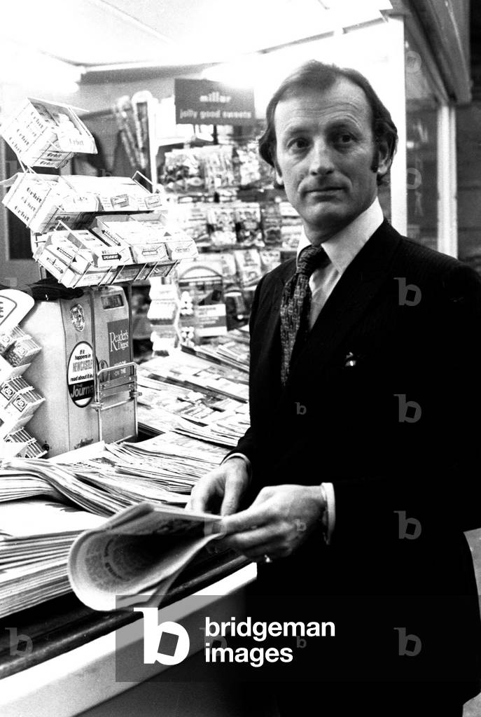 Gerald Harper, star of the TV series Hadleigh, was on Tyneside in November, 1977 (b/w photo)