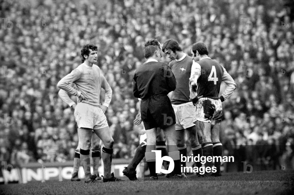 Sport Football. Arsenal vs. Manchester City. November 1969 (photo)