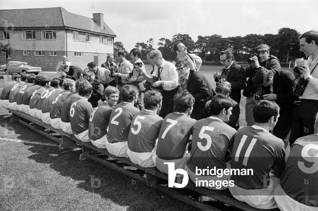 Everton FC Pre Season Photo-Call at their training ground, West Derby, Liverpool, 24th July 1969 (photo)