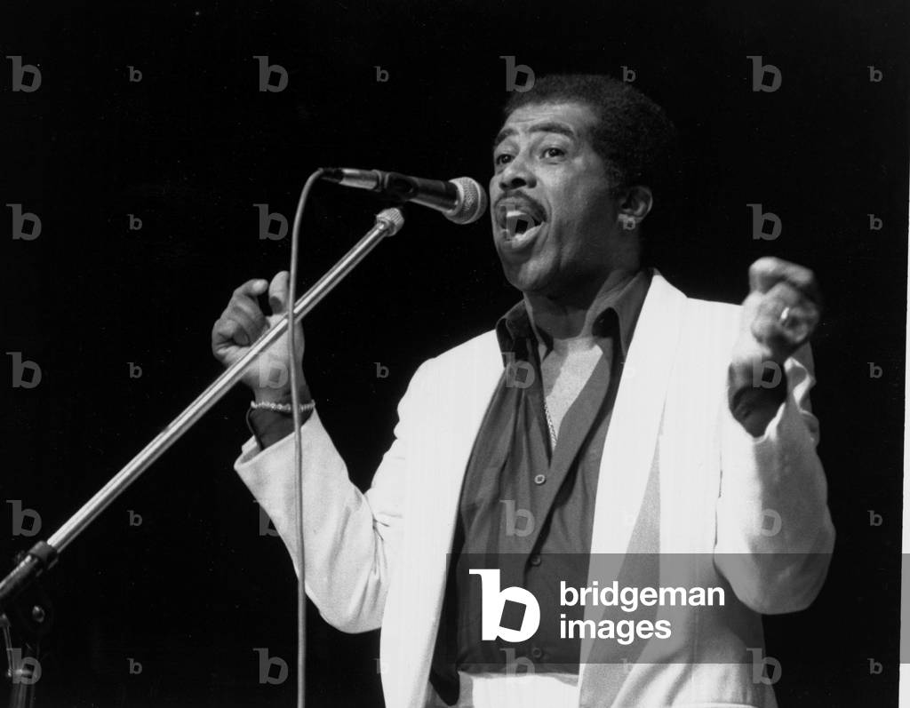 Singer Ben E King live on stage at London Palladium march 1987