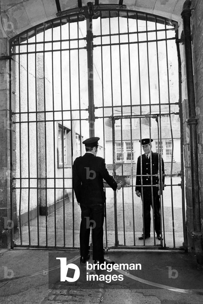 Barlinnie Prison, Glasgow, Scotland, September 1972 (b/w photo)